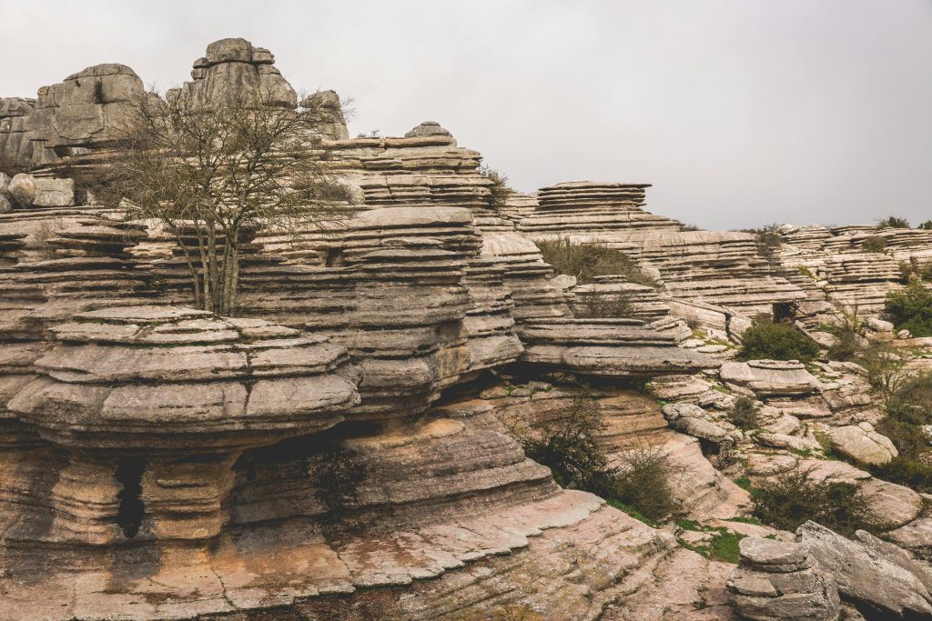 El torcal de Antequera , Malaga , Andalucia